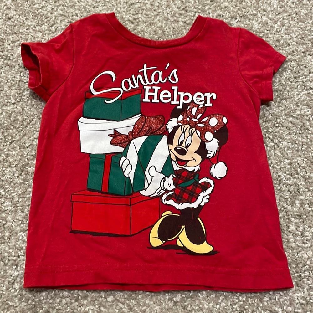 Minnie Mouse Christmas glitter shirt